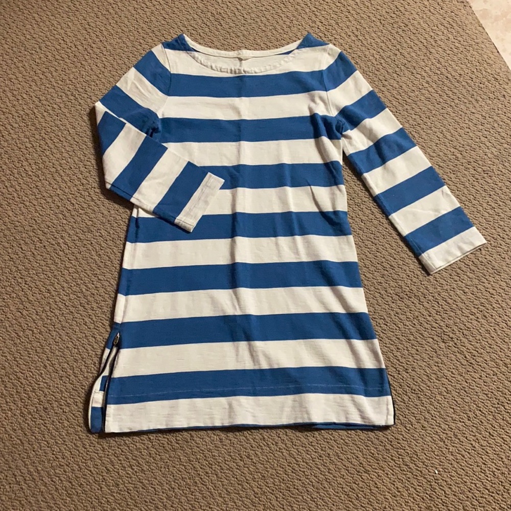 J.Crew Striped Zipper Dress